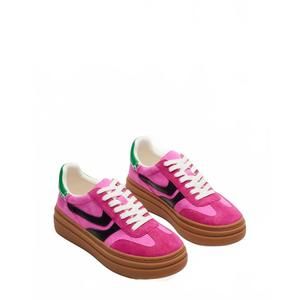 NEW STEVE MADDEN women's dodge sneaker in pink multi